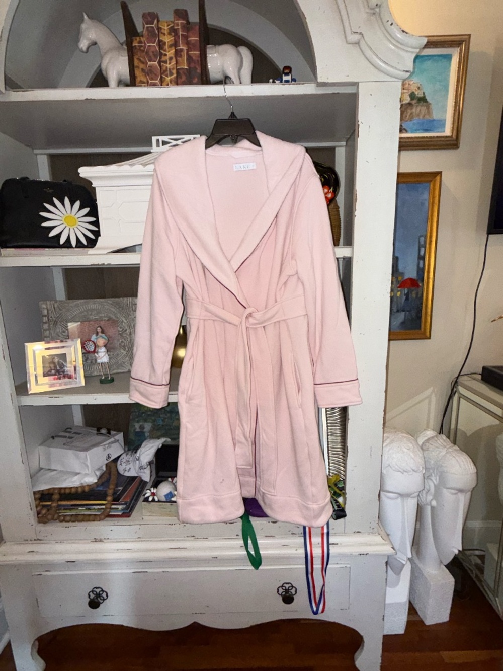 LAKE pajamas XL pink cozy robe